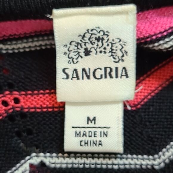 Sangria Multi-Colored Wavy Striped Sweater Dress, Size Medium, NWOT - Picture 7 of 8